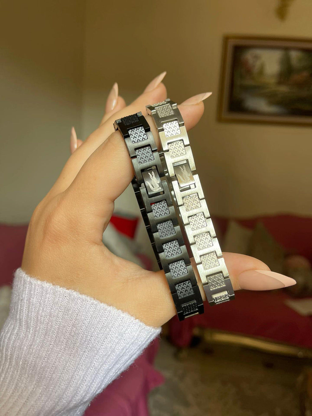 Bracelet Lacoste les deux couleurs - اللونين معاً