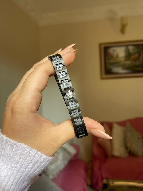 Bracelet Lacoste noir - أسورة لاكوست سوداء